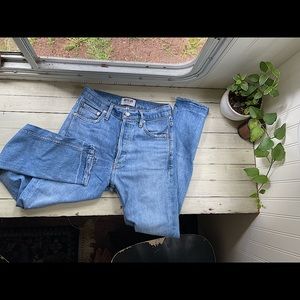 Agolde High Rise Button Fly jeans ~Like new!